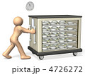 配膳時刻を表す3DCGイラスト