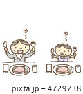 ステーキ食べる親子
