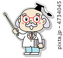 指し棒で指示する博士