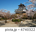 桜咲く犬山城