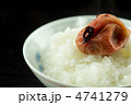 日本の食事　ご飯と梅干