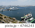 横浜港山下埠頭と山下公園の風景