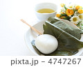 柏餅と緑茶