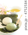 柏餅とお茶
