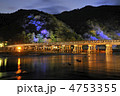 京都　嵐山　渡月橋ライトアップ