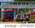 下小代駅ですれ違う 下小代駅ですれ違う