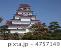 桜の鶴ヶ城(会津若松城)