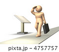 ビジネスの展望を表す3DCGイラスト