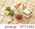 竹の器とそうめん