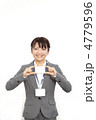 名刺とビジネスウーマン　モデル：大友　歩