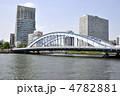 高層ビルと永代橋