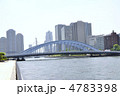 永代橋と高層ビル群