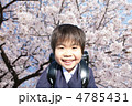 新一年生と桜　合成画像