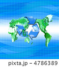 リサイクルマーク／世界地図