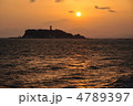 七里ケ浜からの夕日