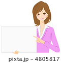 ボードを持つ女性