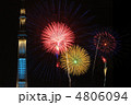 スカイツリーと花火