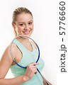 Girl with racquet Girl with racquet