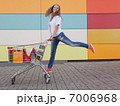 girl  with shopping trolley