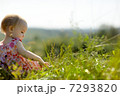 Little baby girl on the edge of a cliff Little baby girl on the edge of a cliff