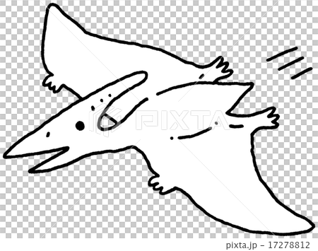 图库插图: pteranodon单色