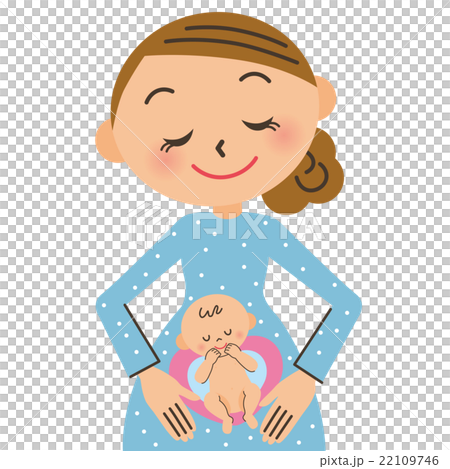图库插图: 孕妇和婴儿