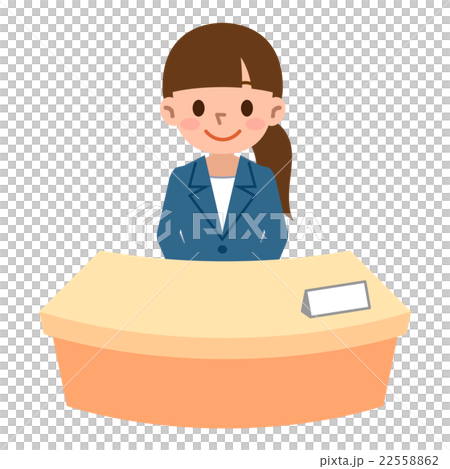 插图素材: 接待女人