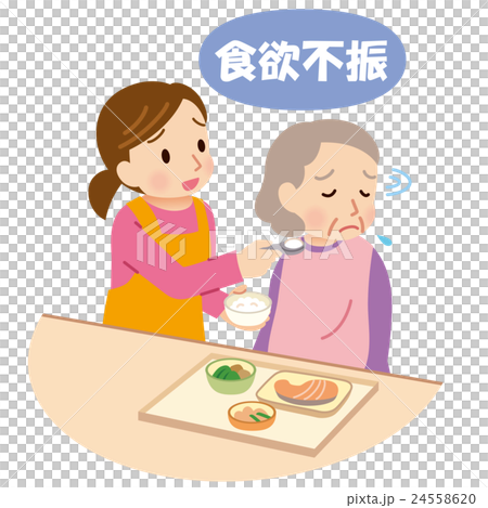 插图素材: 长期护理饮食高级厌食症