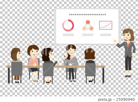 图库插图 培训·研讨会景观女讲师