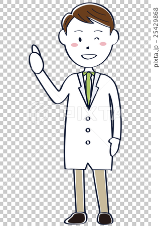 图库插图: 看起来是温柔的夫人整个男性好姿势的年轻医生