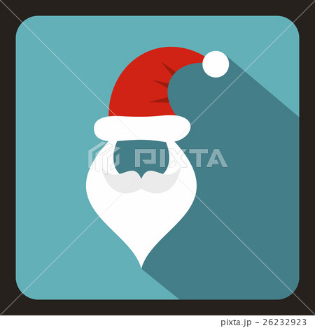 Hat and beard with mustache of Santa Claus iconのイラスト素材 26232923 PIXTA