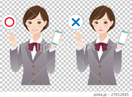 家电产品 电话 智慧型手机 插图 对与错 圆圈和十字