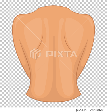 Woman Back Icon Cartoon Style Stock Illustration Pixta