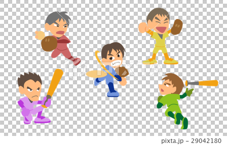 图库插图 矢量 棒球 球赛