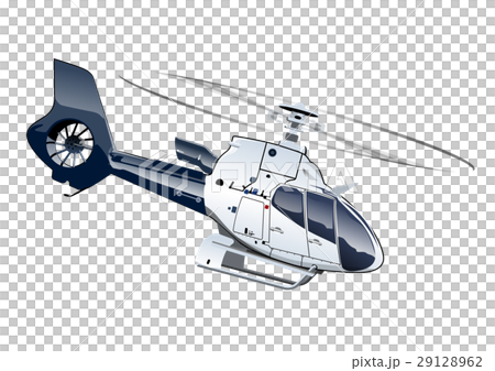 插图素材: vector cartoon helicopter