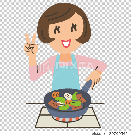图库插图: 妈妈做饭