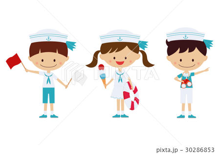 图库插图: 士兵男孩女孩