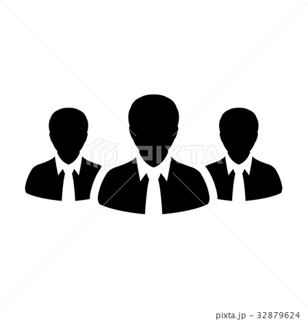 Team Icon Vector User Group of People illustrationのイラスト素材 32879624