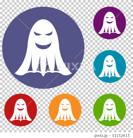 插图素材: ghost icons set