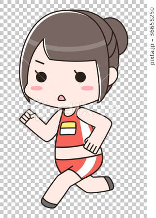 插图素材: 马拉松,跑步,慢跑,田径女子跑步