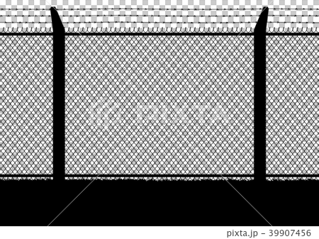 图库插图: 矢量 铁丝网 栅栏