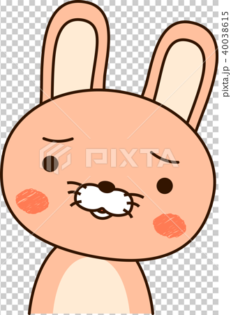 图库插图: 兔子逗人喜爱的例证表情麻烦