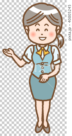 插图素材: 接待员女孩 客户服务 客服