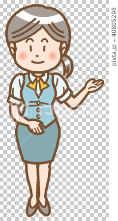 图库插图: 客户服务(女)