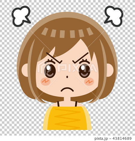 表情 怒气/愤怒 插图 女人表达生气 首页 插图 姿势/表情/动作 表情