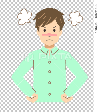 图库插图 一个生气的人