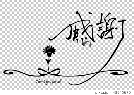 插图素材: 书法谢谢你(康乃馨).n 查看全部