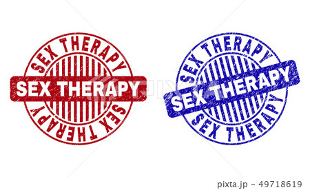 Grunge SEX THERAPY Textured Round Stamp Sealsのイラスト素材 49718619 PIXTA