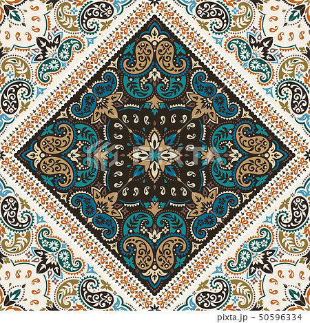 Seamless Pattern Based On Ornament Paisley Pixta