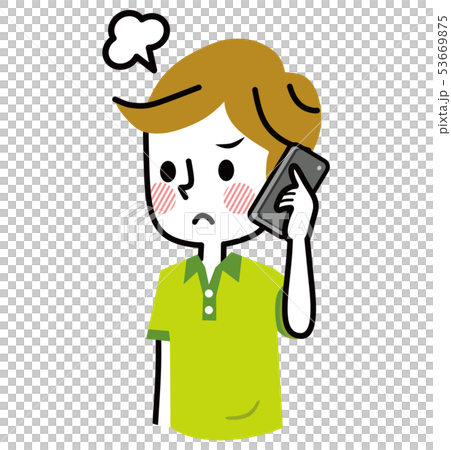 插图素材: 电话男人生气 查看全部